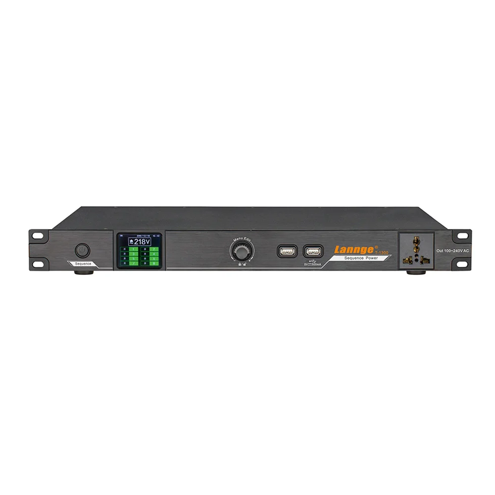 Lannge T-1300 8-channel Intelligent Power регулятор последовательности универсальный контроллер с