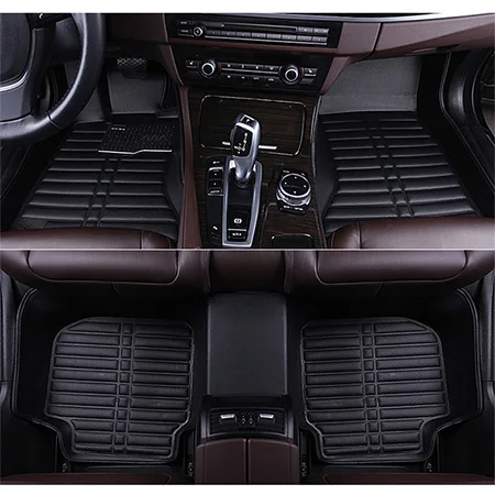 Новые Индивидуальные автомобильные коврики для Honda все модели CRV XRV Odyssey Jazz City crosstour городская видеокамера сrider vezel fit Accord автомобильные коврики - Название цвета: Black