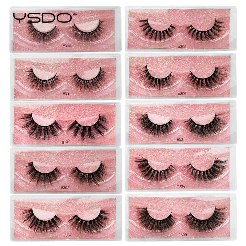 YSDO Lashes Wholesale 10/20/30/50/100 Pairs Mink Eyelashes Natural Long Faux 3D Makeup Thick False In Bulk | Красота и здоровье