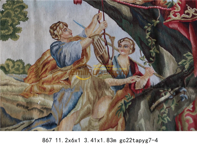 Goedkoop Aubusson Naald Punt Tapestr Geometrische Slaapkamer Antieke Gedrukt Home Decoratieve Plein