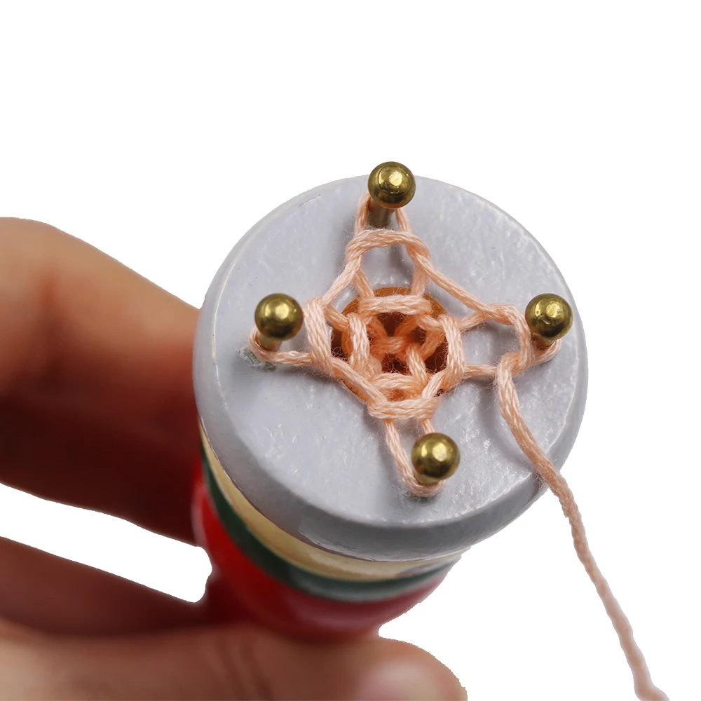 1 шт. пряжа шерсть вязальщица дерево Вязание Долли Ремесло ткацкий станок Веревка