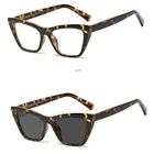 Фотохромовые прогрессивные очки для чтения, солнцезащитные очки для женщин, кошачий бифокальный мультифокус с диоптриями, Пресбиопия, очки NX