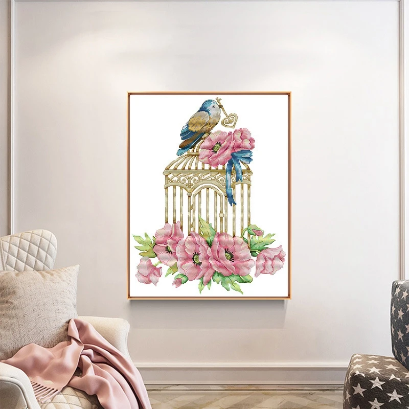 Штампованные наборы крестиков Вышивка Ткань DIY рукодельные для начинающих