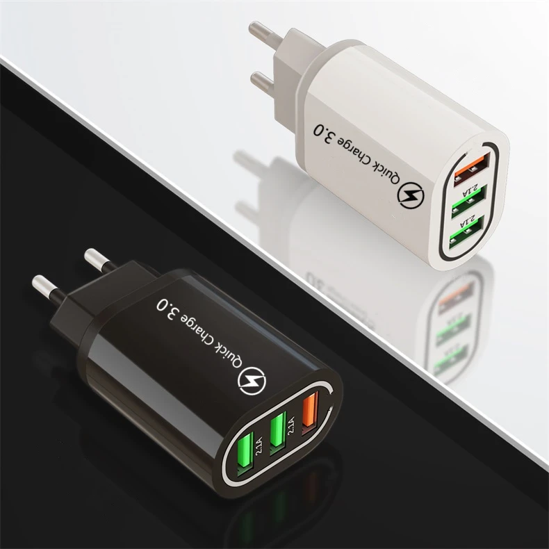 Quick Charge 3 0 USB зарядное устройство для huawei mate 30 Быстрая Зарядка адаптер iPhone11 samsung S9
