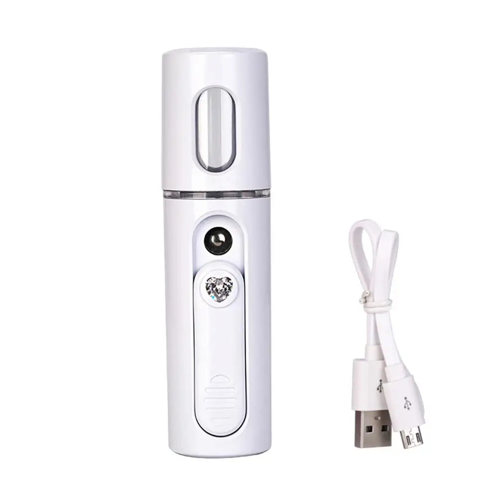 White Портативный Миниатюрный опрыскиватель USB для лица, небулайзер Паровая установка увлажняющий уход за кожей, мини-спрей для лица, инструментальное устройство для красоты - Цвет: White