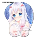 Коврик для мыши pinktorplum otaku anime Izumi Sagiri, 3D силиконовый коврик для мыши на грудь и запястье, коврик для ноутбука, ПК, коврик для мыши, игровой коврик