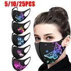 51025 шт. взрослых рот маски с изображением бабочек; Ушной защитная маска для лица Прямая поставка Mascarillas защитная маска для лица