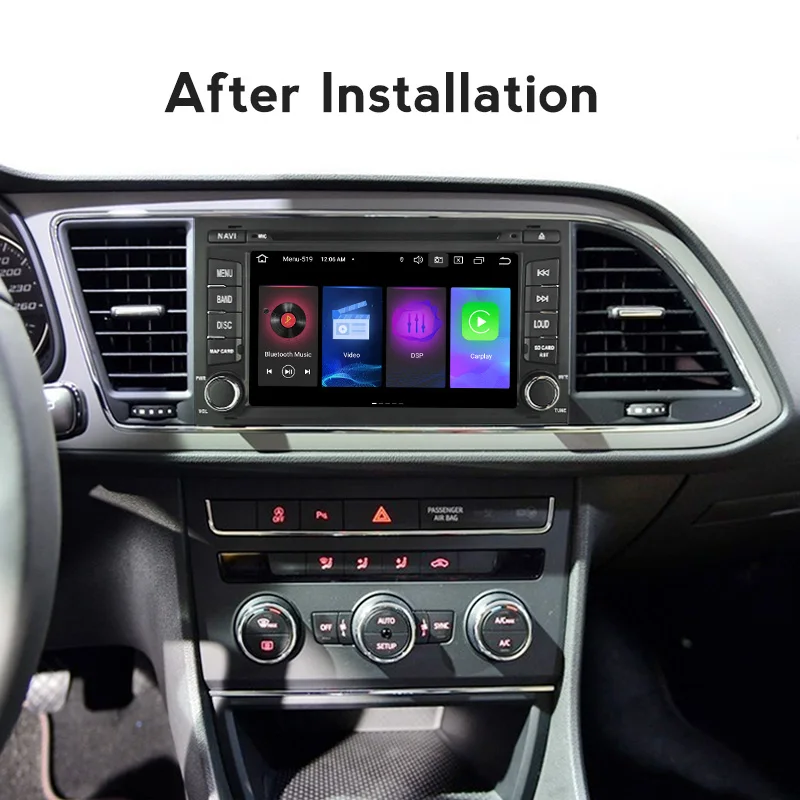 Автомобильный мультимедийный плеер 7 дюймов Android 11 2 ГБ + 16 для Seat Leon 2013 2014 2015 2016-2019