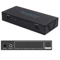 3 port digital optical audiospdif toslink switch with ir remote control 5 1ch hifi spdif toslink 3 in 1 out