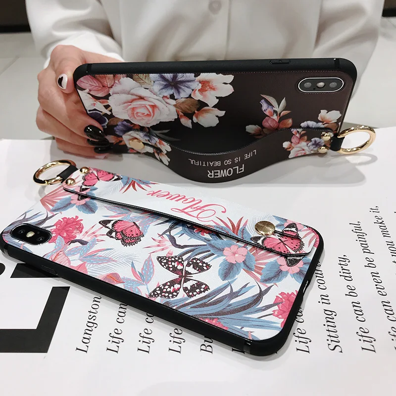 Чехол с ремешком на запястье для Huawei P40 P30 P20 Pro 20 Lite P10 plus Honor Mate 10 30 Nova 6 SE 5 | Мобильные