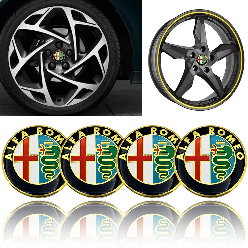 4 шт. 56 мм колпачки для ступицы колеса пылезащитные Alfa alpha Romeo 159 147 156 Giulietta Mito