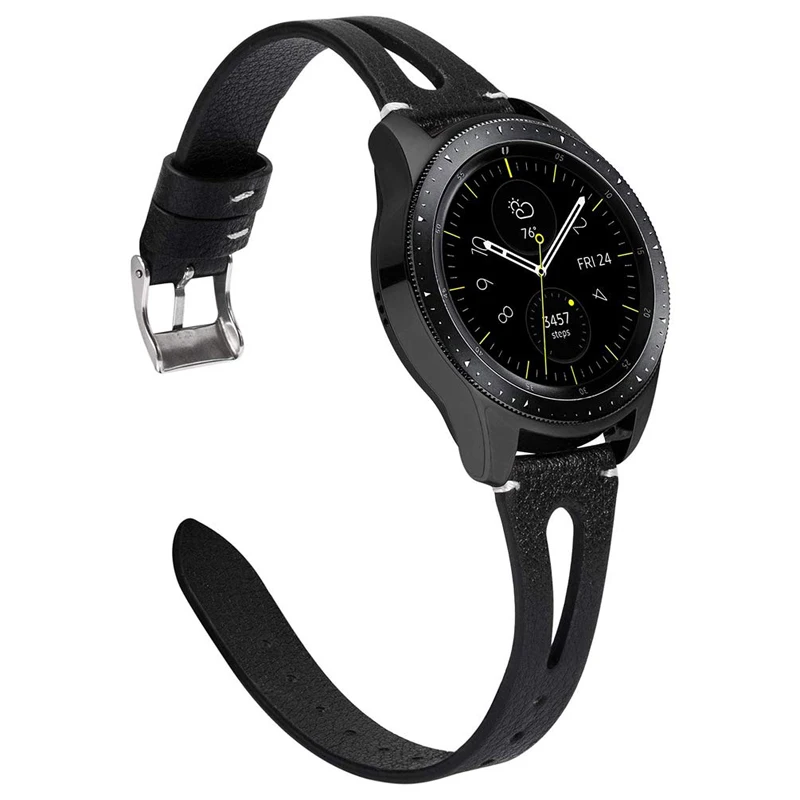 22 мм ремешок из натуральной кожи для samsung galaxy watch 46 мм S3 frontier huawei watch gt ремешок huami amazfit 1/2 Смарт-часы ремень