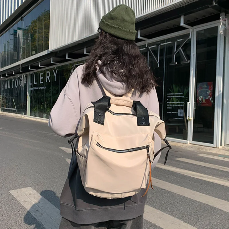 Нейлоновые рюкзаки для женщин повседневные девочек на плечо школьный рюкзак