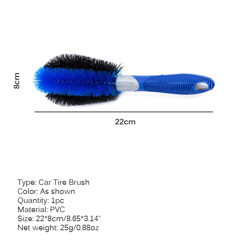 

Car Wheel Wash Brush Auto Scrub Brush for Car Motorcycle Bike Plastic Handle Vehicle Cleaning Brush Wheel Rim Tire Washing Brush