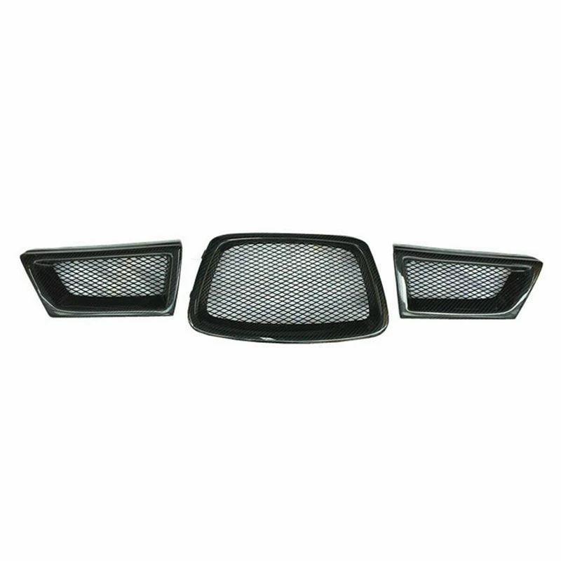 

3Pcs Car Carbon Fiber Front Mesh Grille for Subaru Impreza WRX STi 9Th 2006-2007