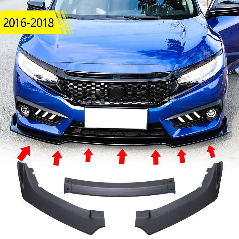 Стайлинг автомобиля набор из 3 предметов подходит для Honda Civic 4dr sedan 2016-2020 Комплект