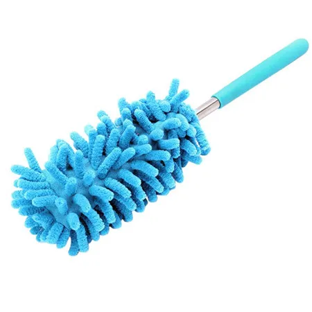 blue Телескопическая тряпка из микрофибры для уборки дома выдвижной очиститель пыли длинная ручка уборочная тряпка выдвижной тип расширения# B5 - Цвет: blue
