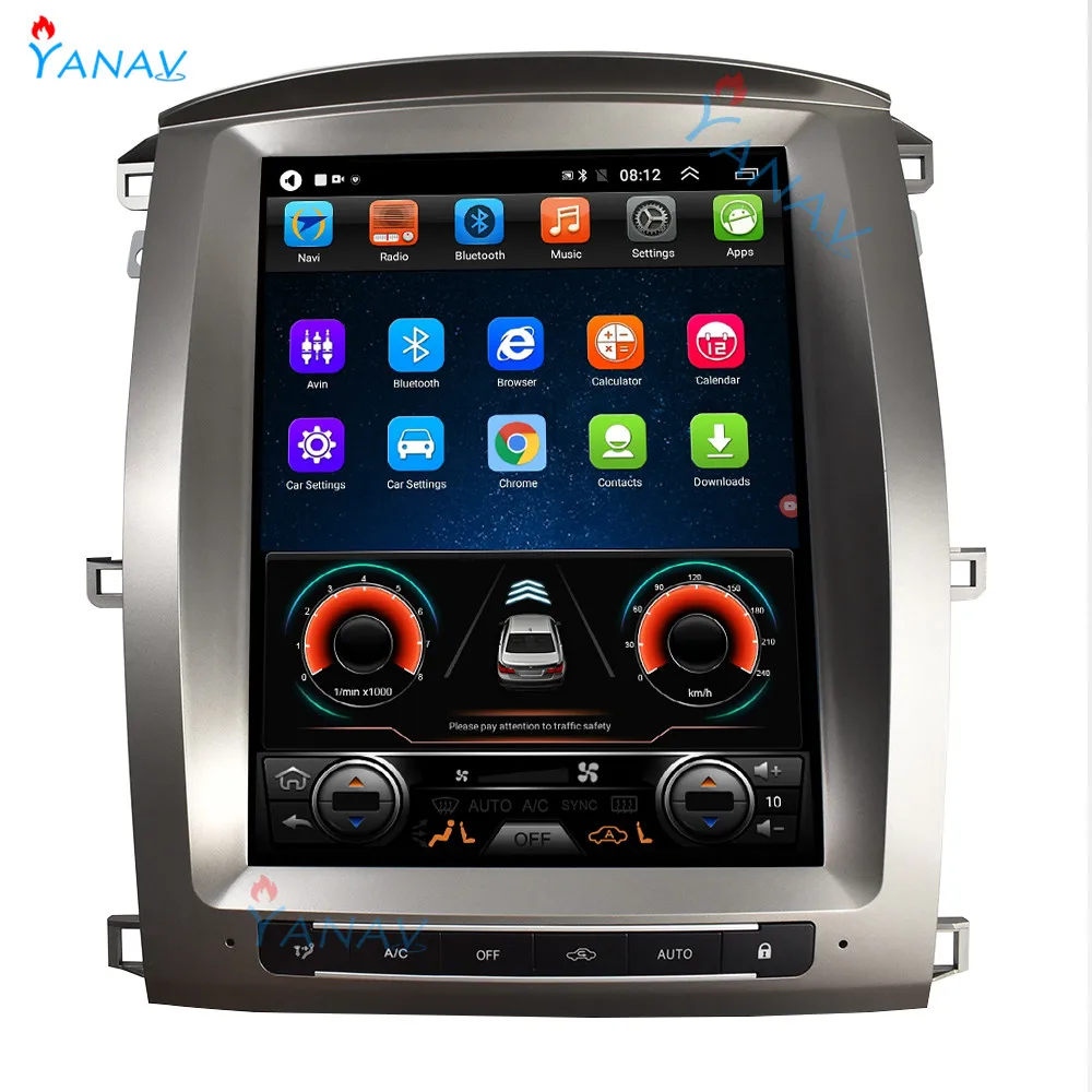 

Android Car GPS navigation audio For-TOYOTA LAND CRUISER LC100 2002-2007 Car stereo video DVD Vertical Screen Multimedia player