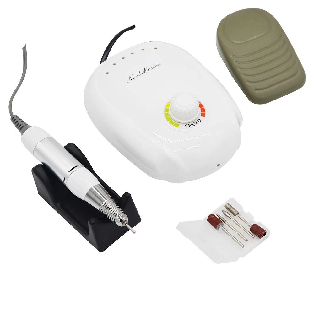 35000 об/мин 20 Вт белая дрель для ногтей педикюрная маникюрная машина шлифовальный