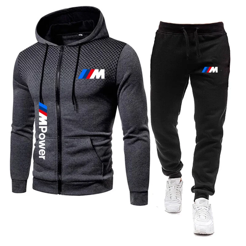 

2021 Men's clothing Hoodie suit, Stylish Of Sweatshirts And Trackpants, Turtleneck Zipper Tracksuit ,Running Sportswear