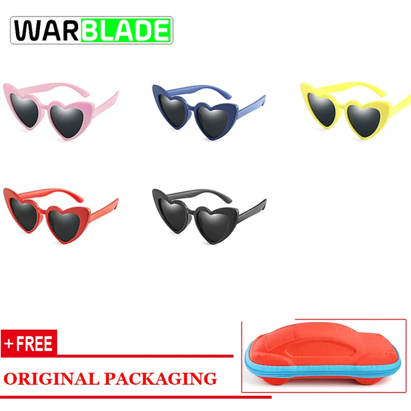 Детские солнцезащитные очки WarBLade с милыми сердечками детские для мальчиков и