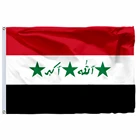 Флаг Ирака, 90x150 см, 3x5 футов, 115 г, 100D полиэстер, двойная строчка, высокое качество, бесплатная доставка, баннер 60x90 21x14 см