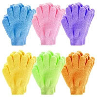 five fingers bath gloves shower towel scrub body wash children home supply removal exfoliating spa bath gloves cotton polyester