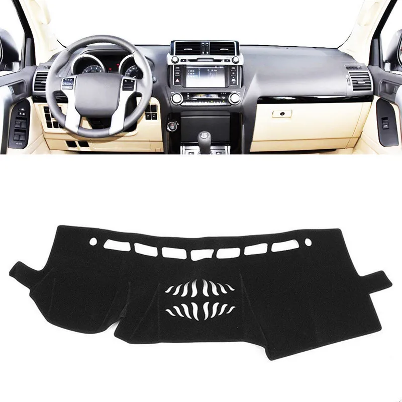 

Car Dashboard Cover Mat Pad Dashmat Dash Sunshade Instrument Carpet Car Accessories For Toyota Land Cruiser Prado 2010-2018 2019