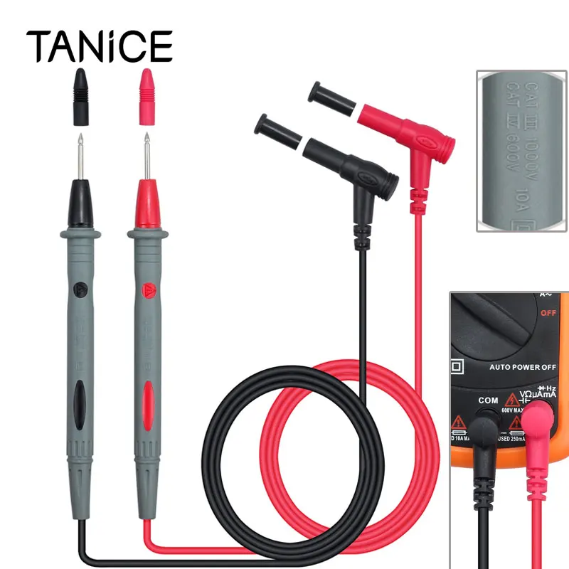 Щуп мультиметра TANiCE 1000 В 10 А измерительное напряжение тока для компонентов SMD