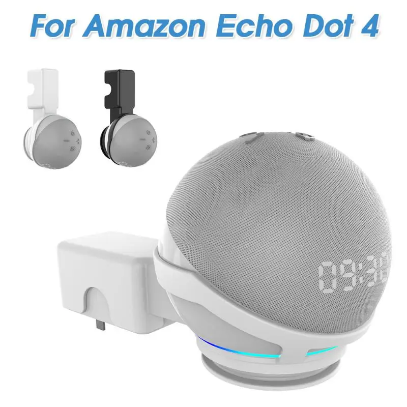 

New Outlet Wall Mount Holder Stand Hanger For Amazon Alexa Echo Dot 4 4th Gen Space Saving Accessories for Speaker