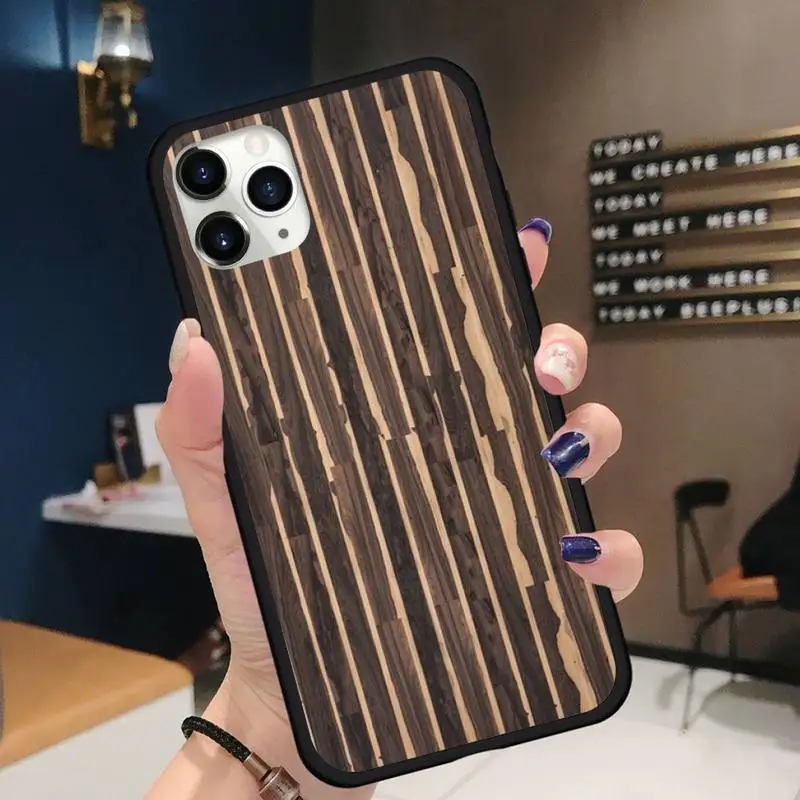 

Elegant wood grain light luxury style Phone Case for iPhone 11 12 pro XS MAX 8 7 6 6S Plus X 5S SE 2020 XR Soft silicone
