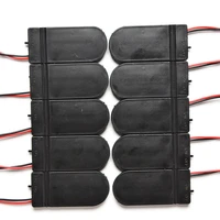 10pcs battery storage box cr2032 button coin cell battery socket holder case cover with onoff switch 3v x2 6v
