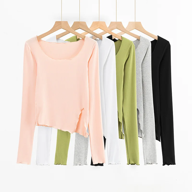 

Tshirt Women Femme Tops Camisetas Chemise Longue Long Sleeve White Black Solid Casual Basic Mujer Cotton Blusas Poleras