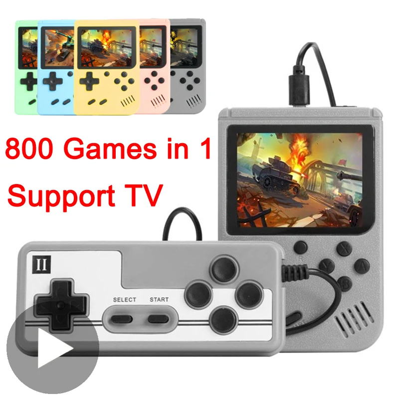 

Portable Handheld Retro 8 Bit TV Video Game Console Player Arcade Machine Classic for Kids Gaming Videogame Mini Hand Emulator