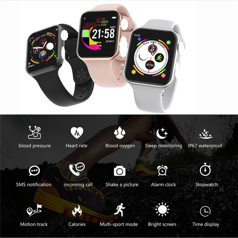 Смарт часы Finow F10 с Bluetooth ЭКГ монитор сердечного ритма iwo 8 lite умные для Android IOS PK xiaomi