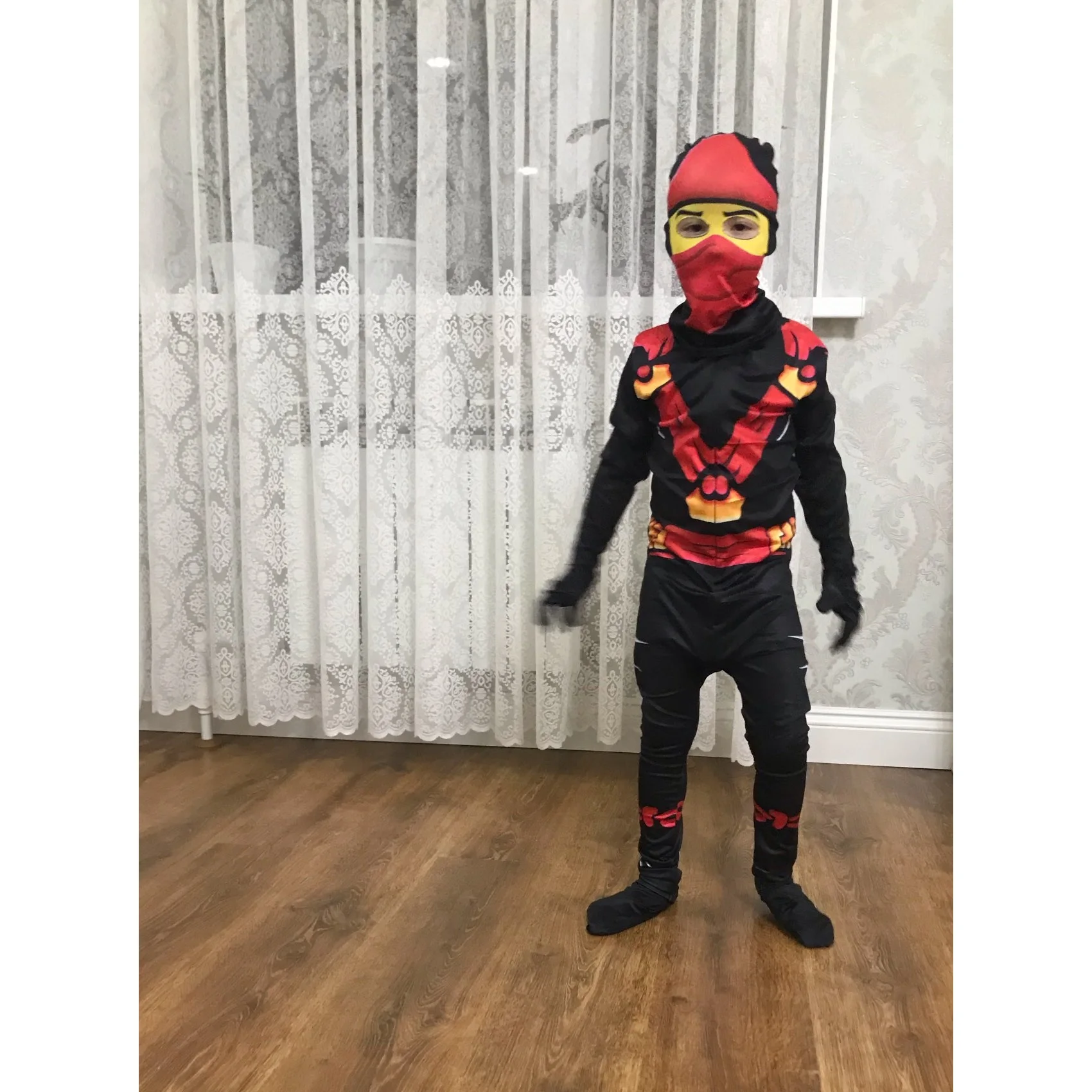 

NINJAGO Cosplay Phantom Boy Costume Kids Fancy Party Dress Up Halloween Costume for Kids Ninja Cosplay Superhero Jumpsuit Set