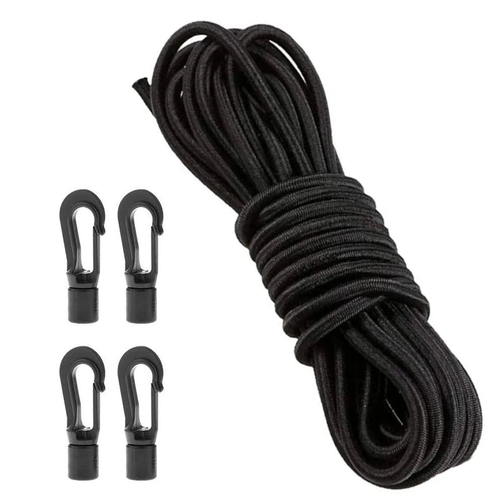 

Kayak Bungee Cord Kit Kayak Stretch Shock String Rope With 4 Bungee Cord Hooks Heavy Duty Elastic Bungee Boat Canoe Rope Tie
