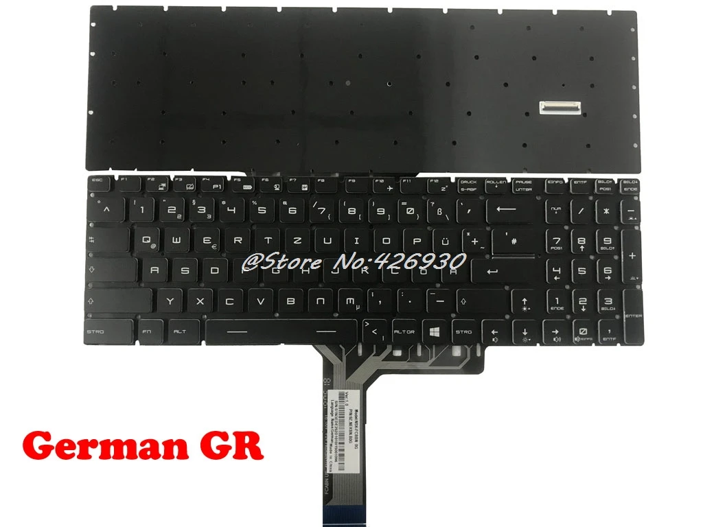JP клавиатура для MSI GE63 GE73 GS63 NSK FCBBN 0G 9Z.NEKBN.B0G S1N 3EDE2.52D 9Z.NEKBN.B0R 0R 3ERU2.22D