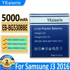 Аккумулятор ykaisсеребрин на 5000 мАч для Samsung Galaxy Grand Prime J3 2016 J5 2015 SM G530 G530H G530F J5 2015 SM G530 G530H