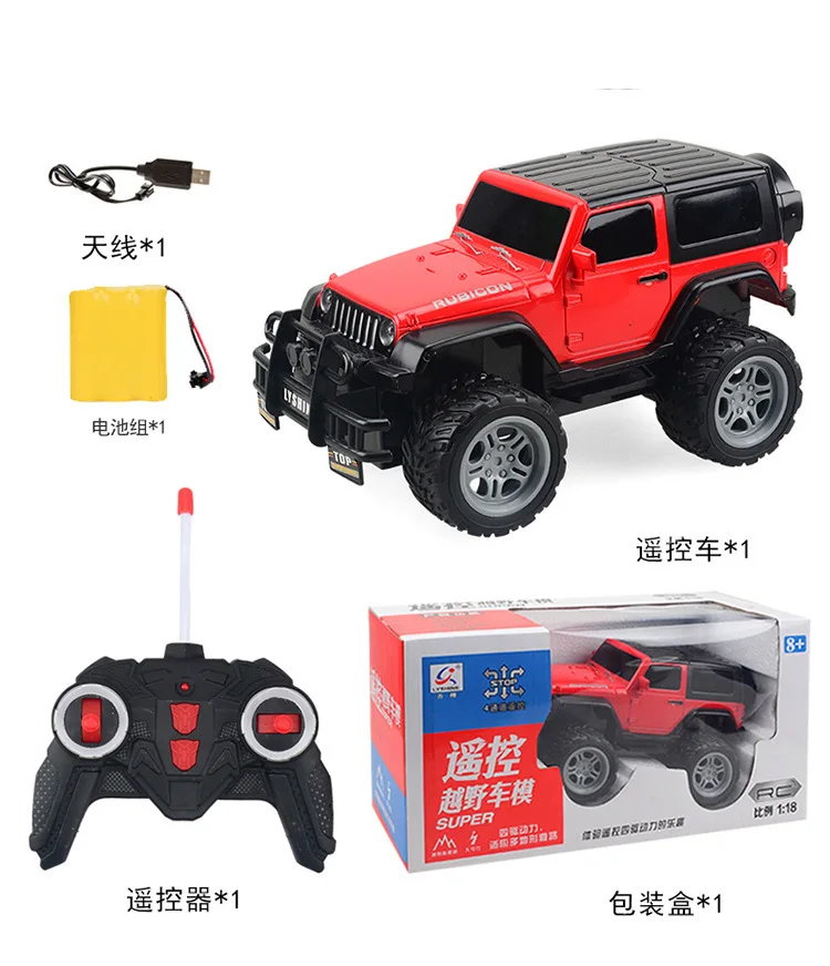 1:18 Масштаб RC автомобиль 4WD дистанционное управление игрушки радио автомобиль грузовик электрический внедорожник джип внедорожные игрушечные модели автомобилей для детей Подарки