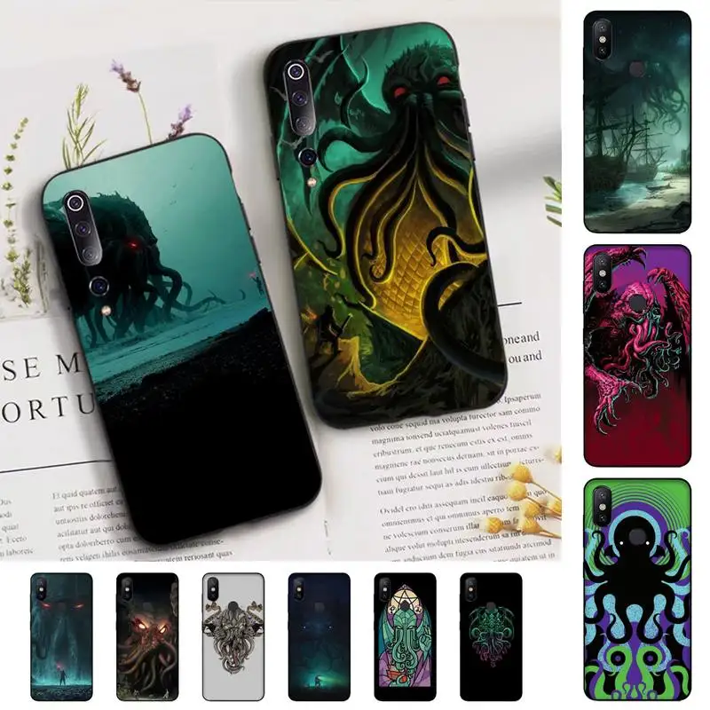 

FHNBLJ Cthulhu Phone Case for Xiaomi mi 5 6 8 9 10 lite pro SE Mix 2s 3 F1 Max2 3