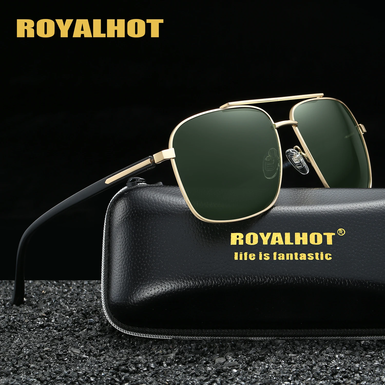 RoyalHot мужские женские модные алой квадратная оправа солнцезащитные очки для