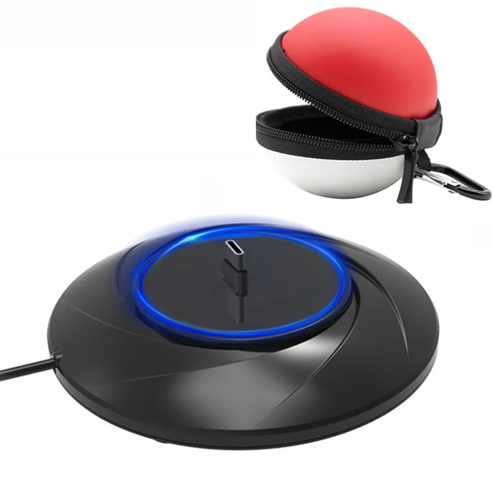 Подставка для зарядного устройства type-C + чехол Nintendo Switch Poke Ball аксессуары игровой