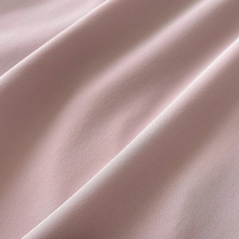 

EBAIHUI Summer Dress Fashion Women Pink Dress Summer High Waist Knee Length Preppy Style Ladies Solid Color Elegant Dresses
