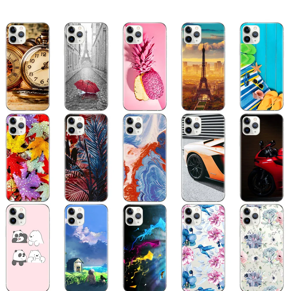 Чехол для iphone 11 чехол мягкий силиконовый телефона pro max eleven etui бампер полностью 360