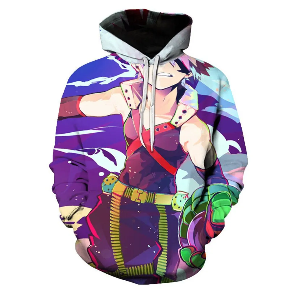 

My Hero Academia 3D Printed Hoodie Sweatshirts Deku Print Harajuku Oversized Hoodies Men Women Autumn Fashion Casual Pullover