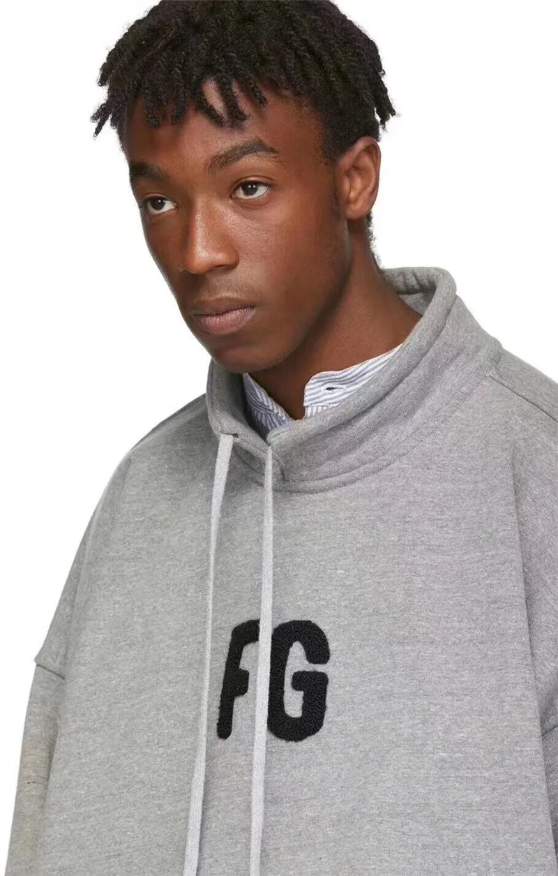 

Flocking FG Letter Essentials FOG Sweatshirts Crewneck Hoody Men Women High Quality Essentials Pullover