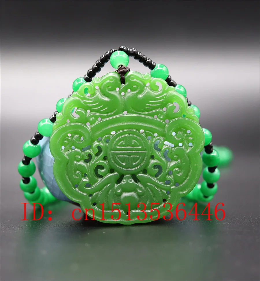 Ожерелье с подвеской из натуральной зеленой Нефритовой утки мандарина ювелирные