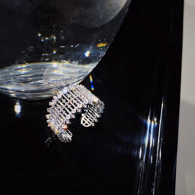 Модные роскошные женские обручальные кольца с фианитом ослепительное обещание