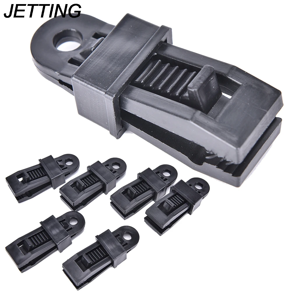 

6 шт. Открытый Кемпинг Тент ветряного троса зажим тенты Пластик зажим палатки тент Accessoryories